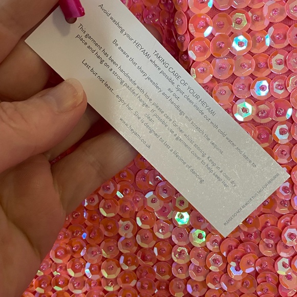 Heyami Electric Pink Disuko Dress NWT US 4 - Picture 6 of 10